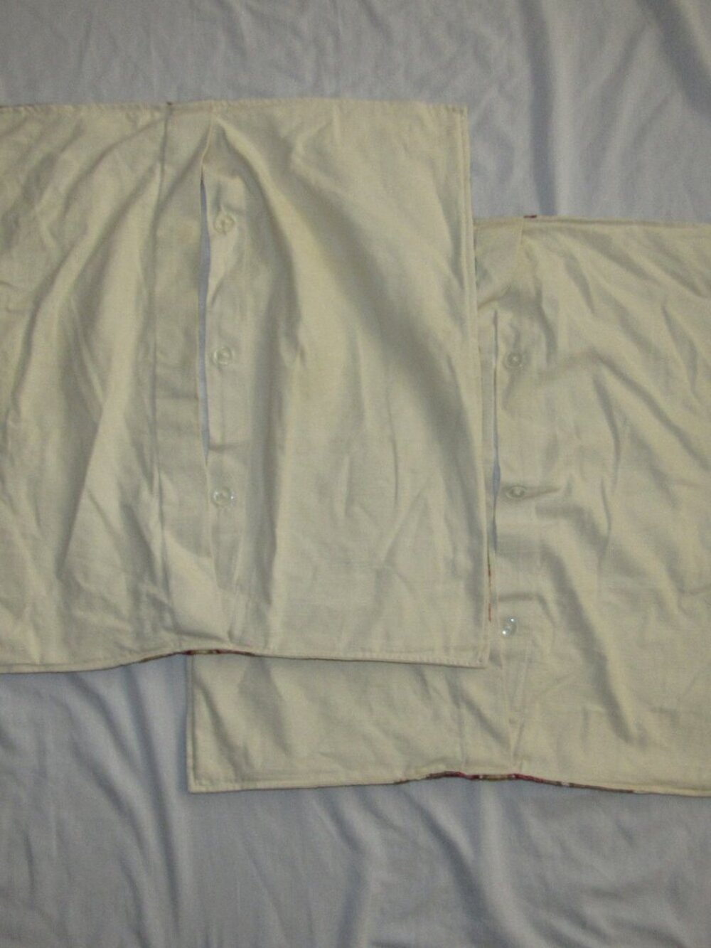 Lot of 2 Pottery Barn Karlie Ikat Boho Embroidered Pillow Cover Shams 24" x 24" - Picture 3 of 5